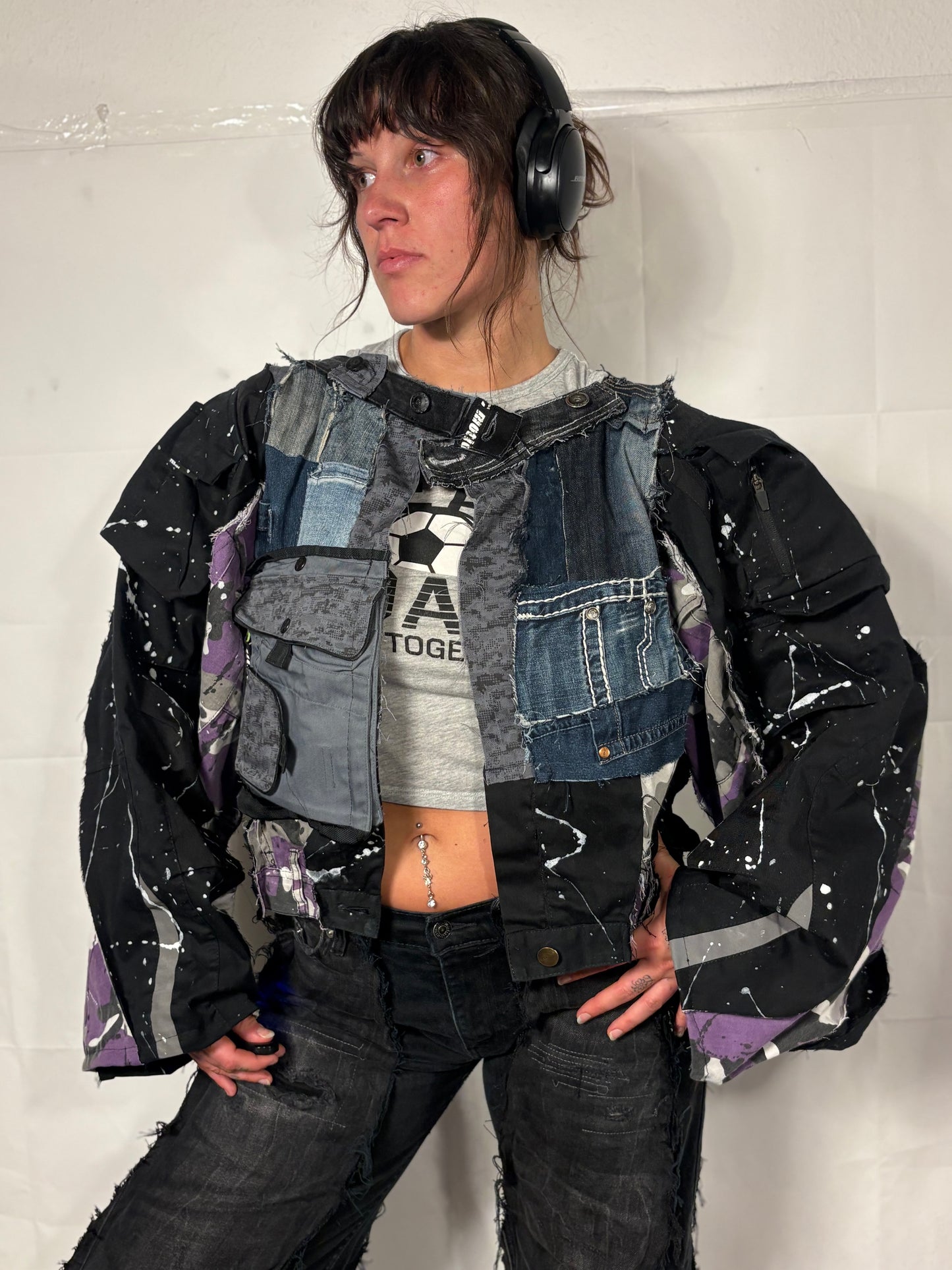 EXTRA OVERSIZE PATCHED SPG JACKET