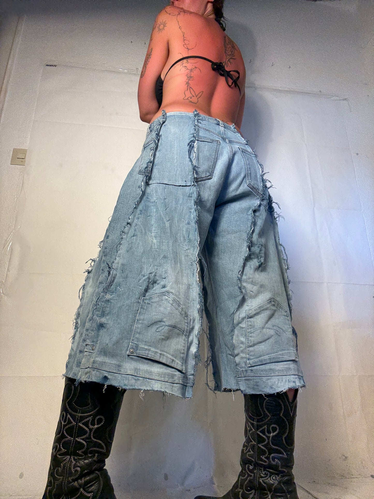 LIGHT DENIM SPG JORTS