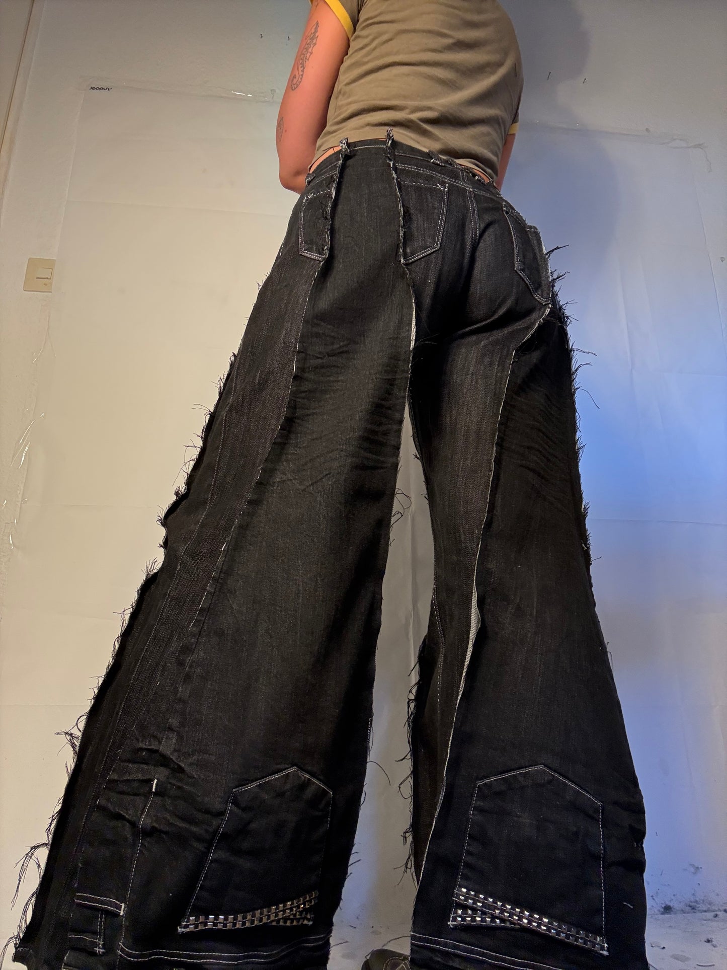 ALL BLACK DENIM SPG PANTS