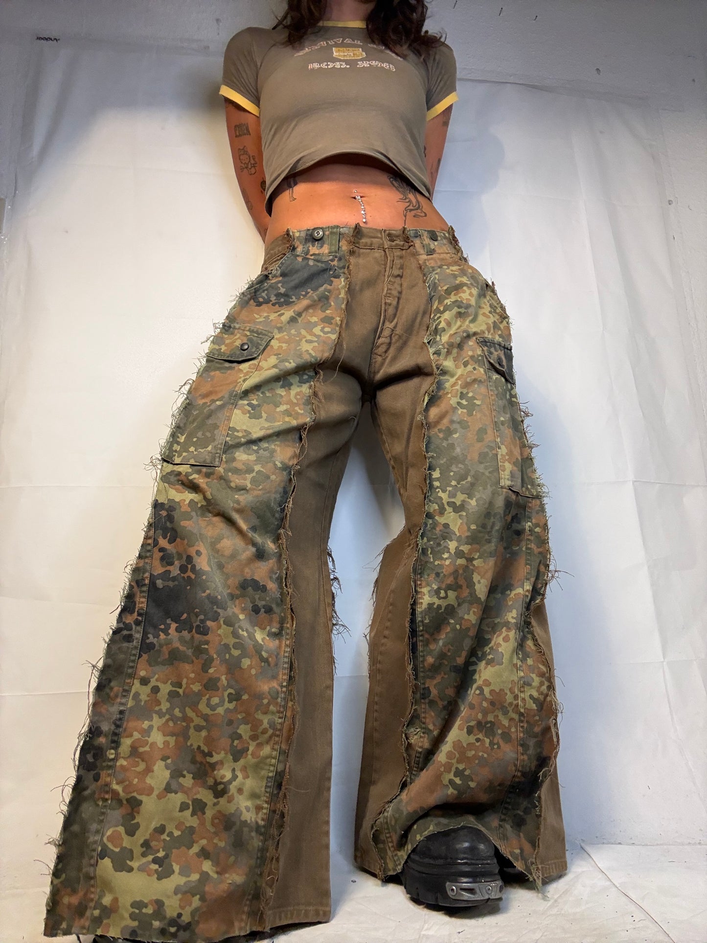 BAGGY CAMO/BROWN SPG PANTS