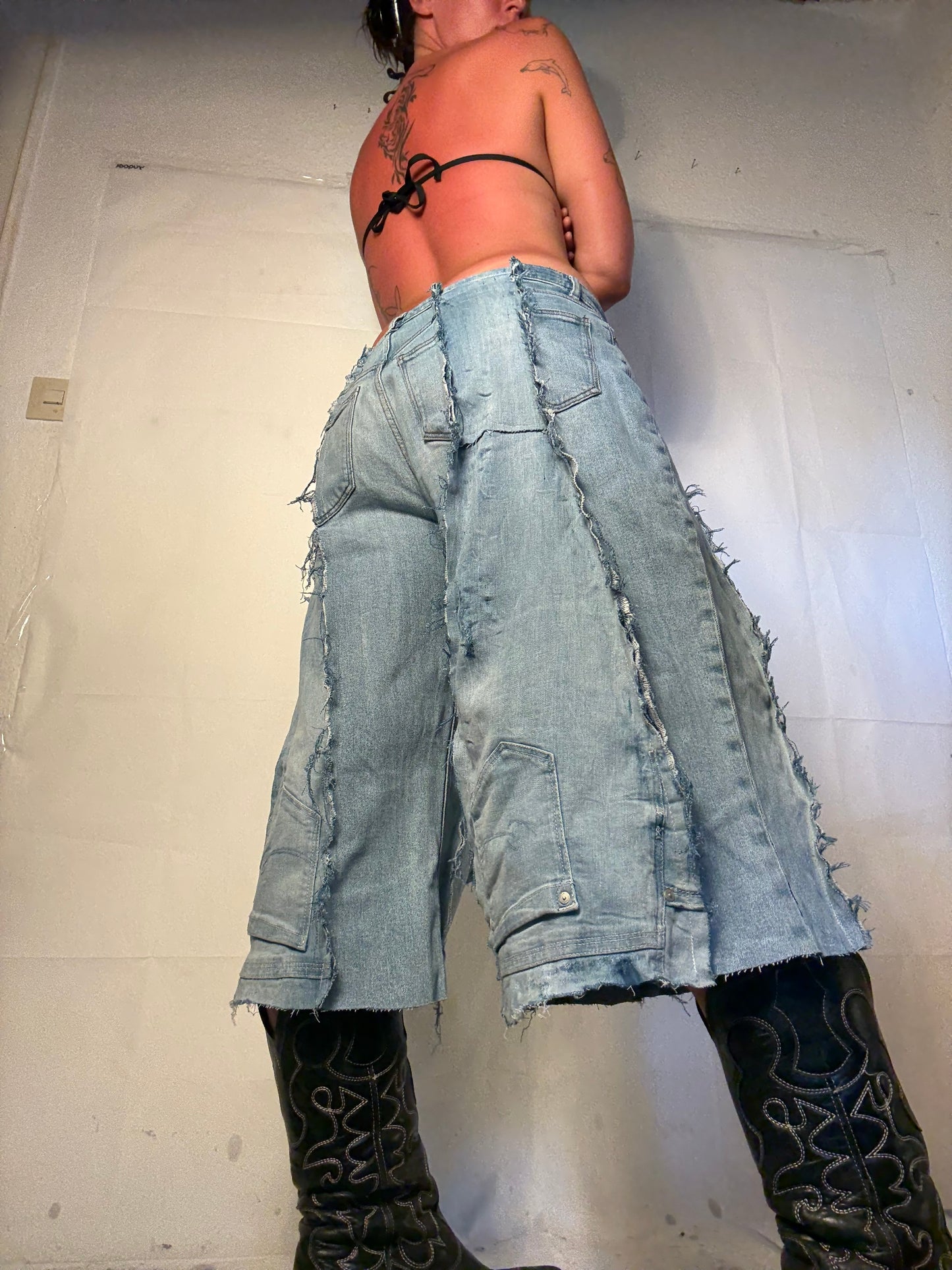 LIGHT DENIM SPG JORTS