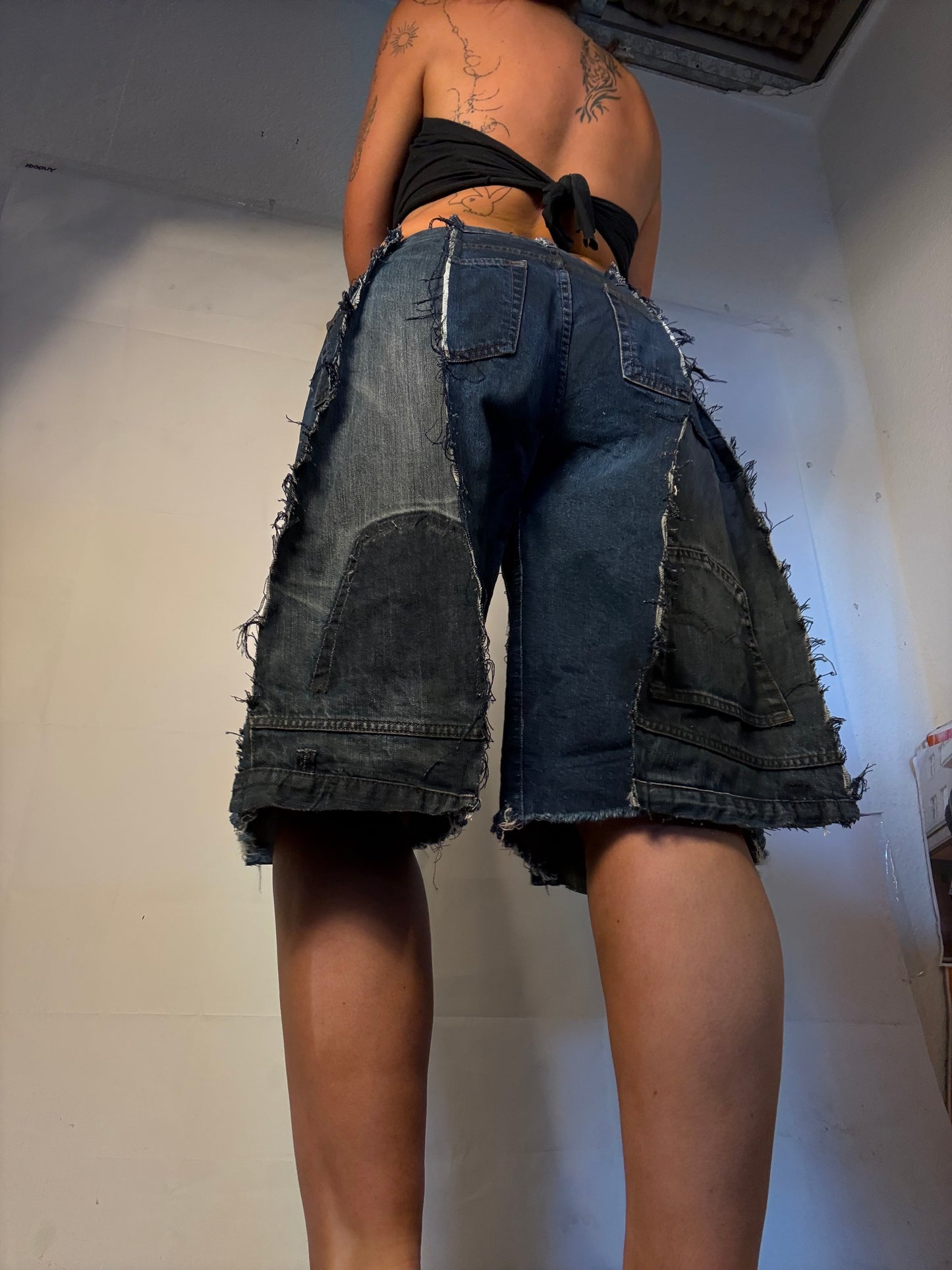 DARK DENIM SPG JORTS