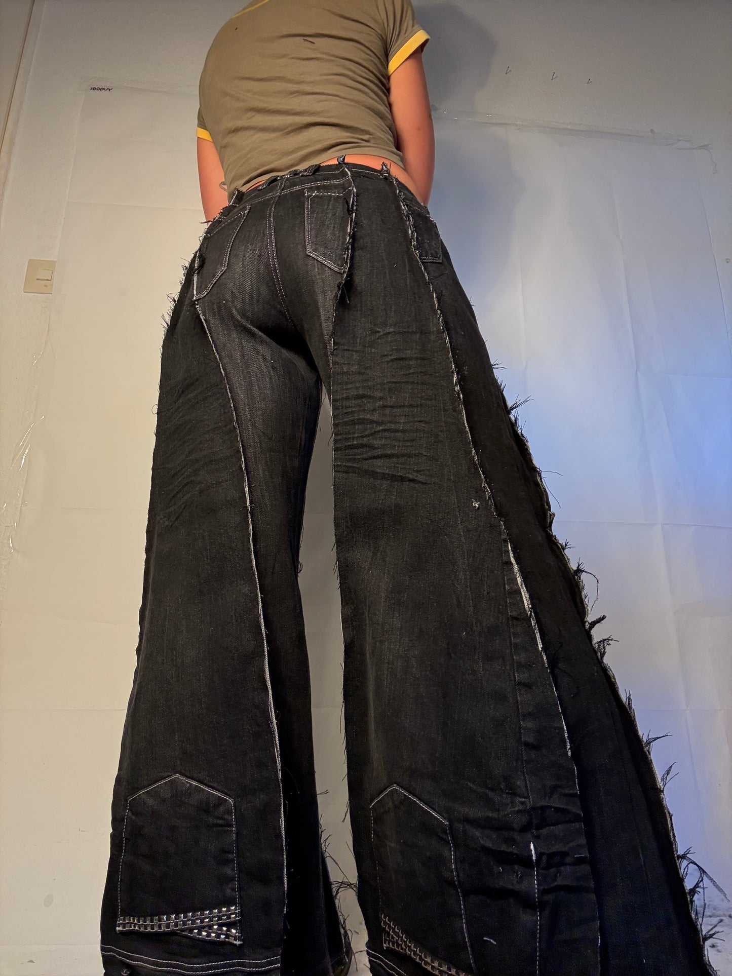 ALL BLACK DENIM SPG PANTS