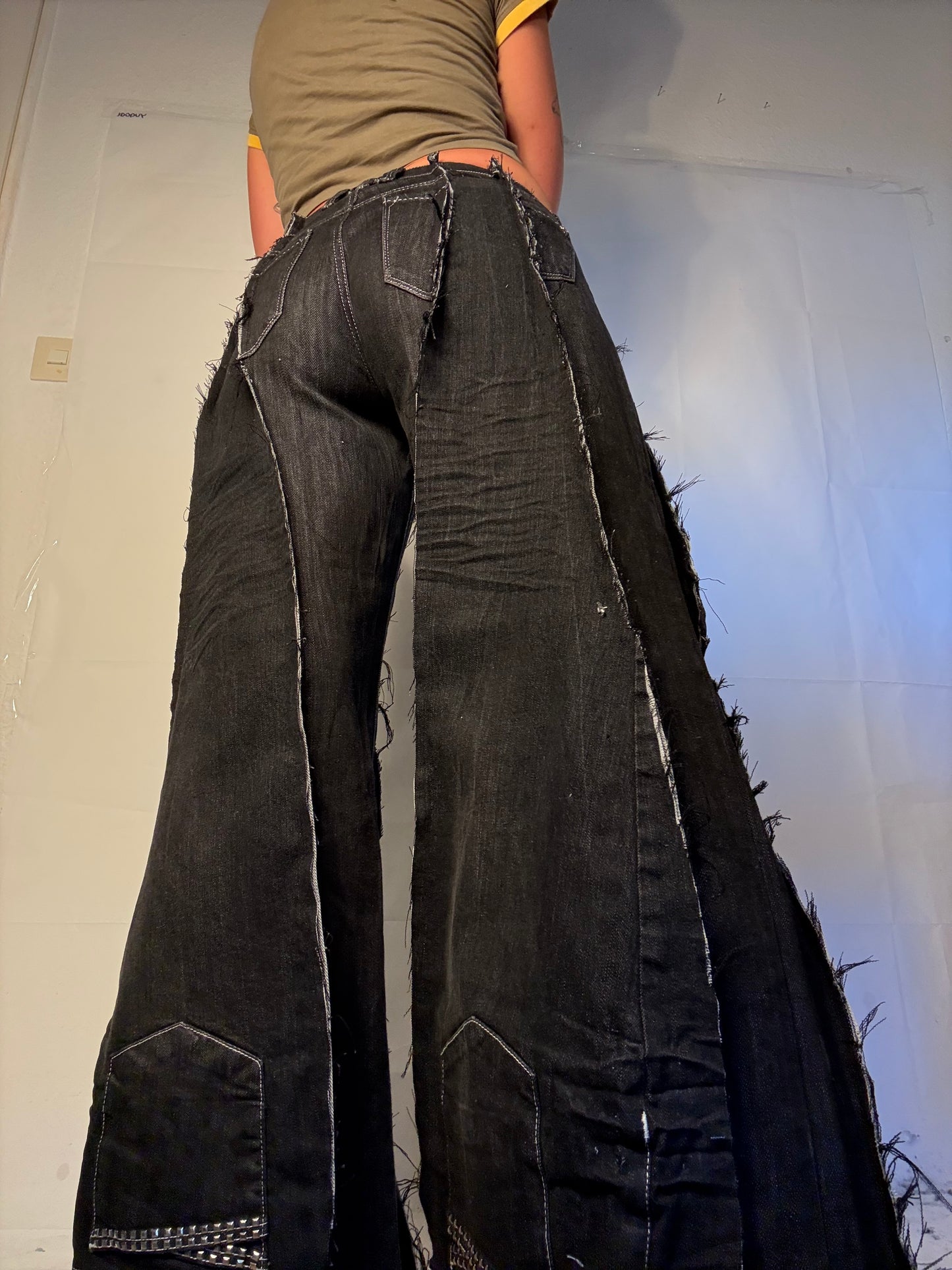 ALL BLACK DENIM SPG PANTS