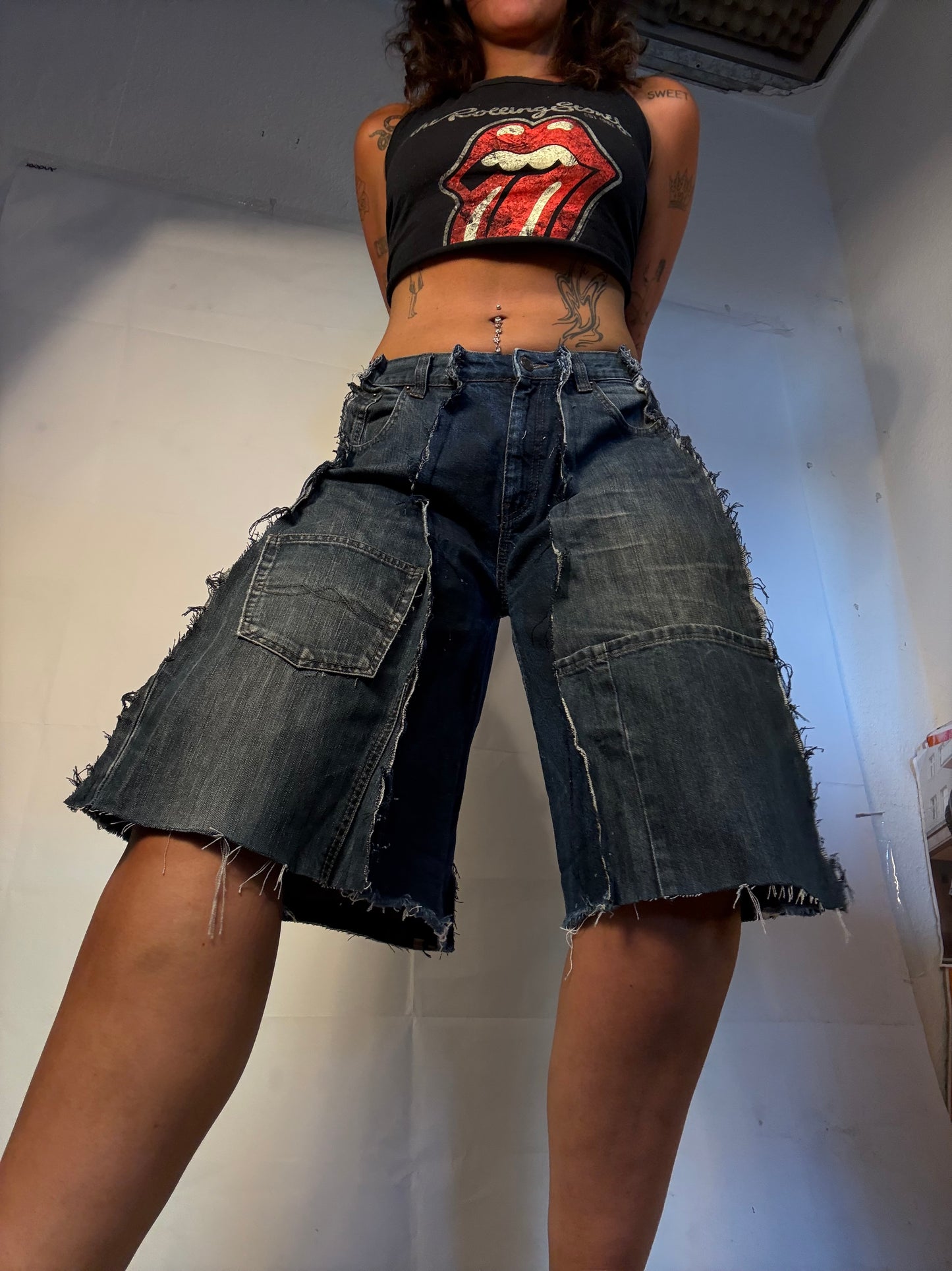 DARK DENIM SPG JORTS