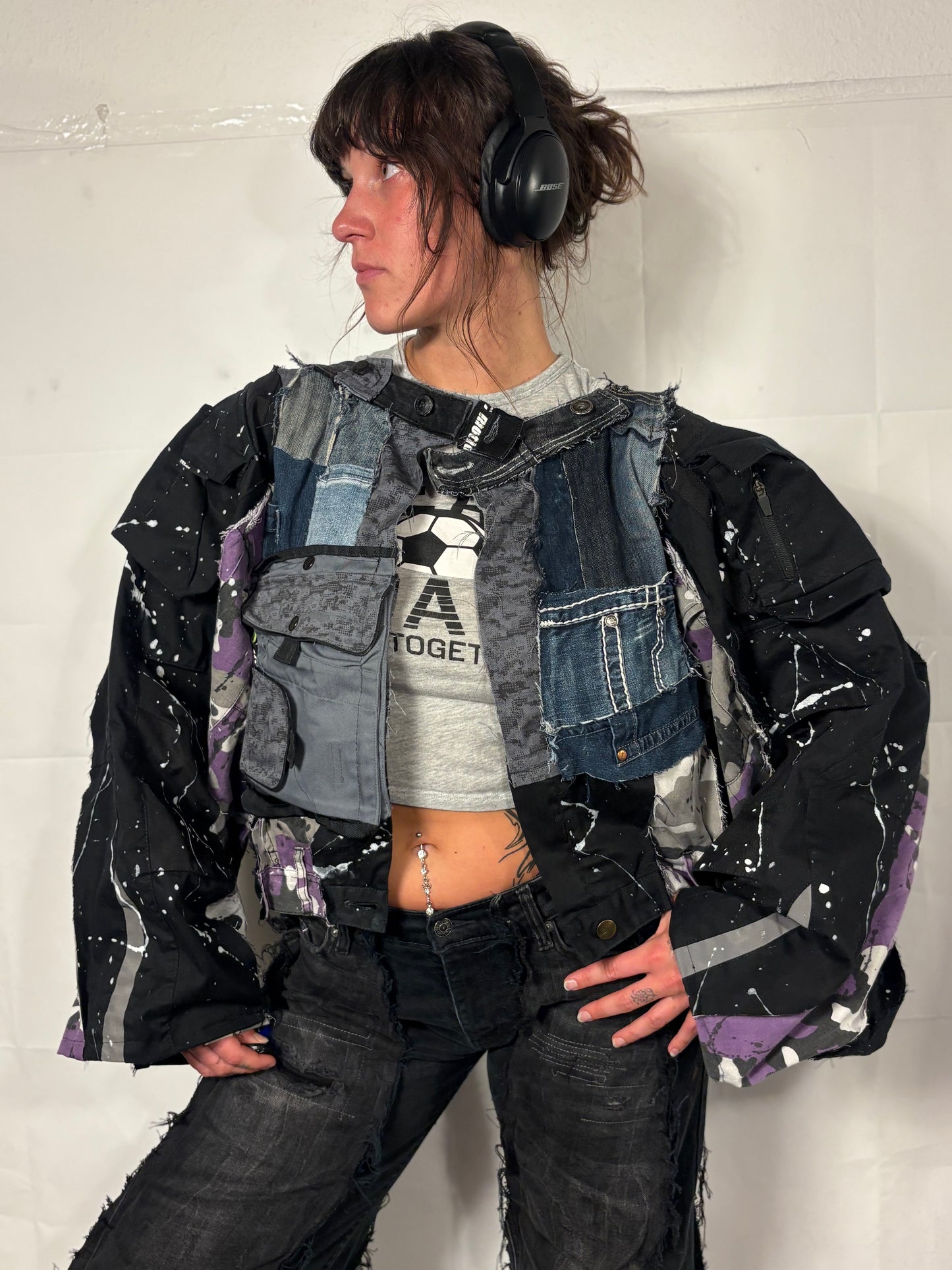 EXTRA OVERSIZE PATCHED SPG JACKET