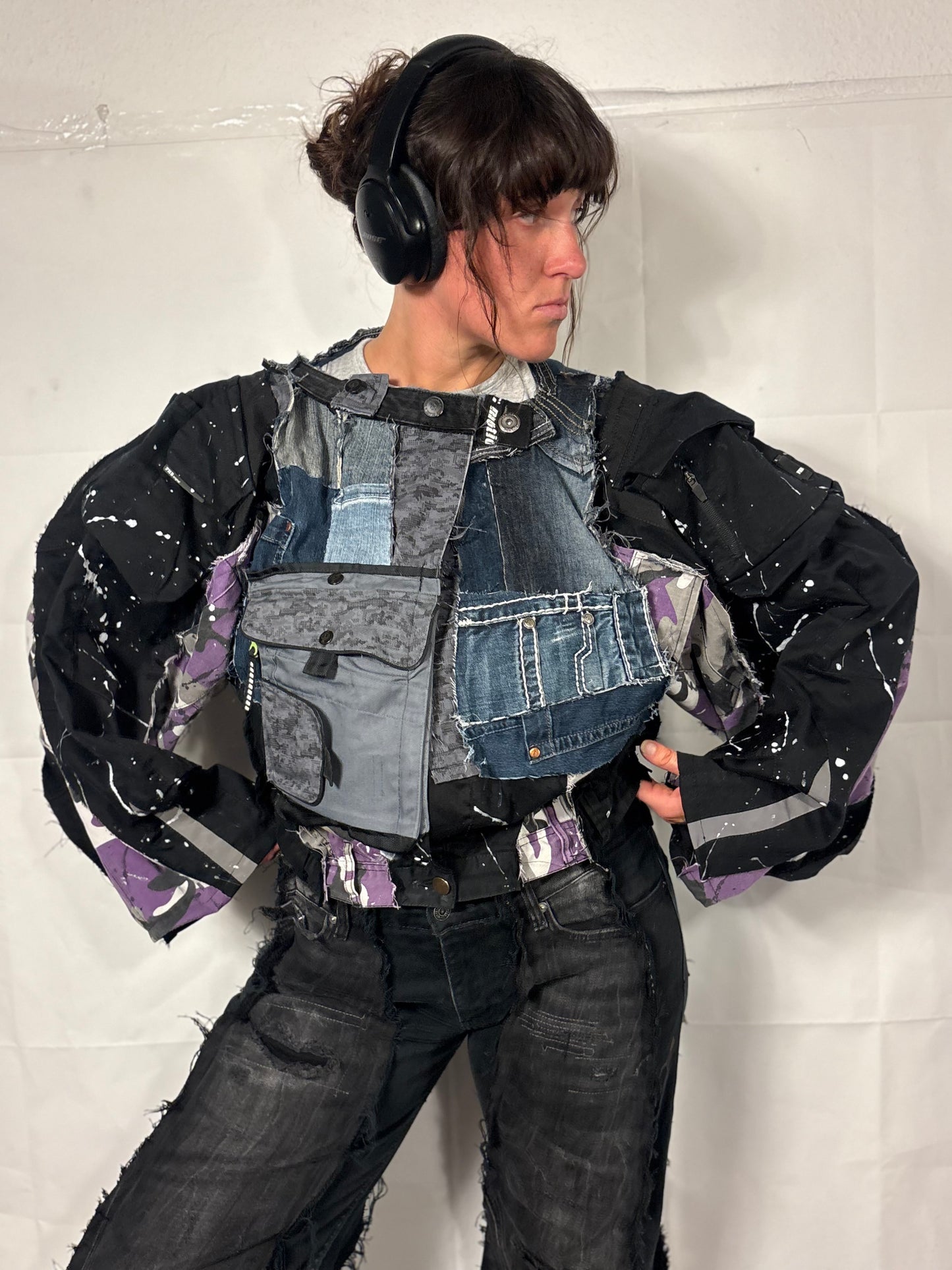 EXTRA OVERSIZE PATCHED SPG JACKET