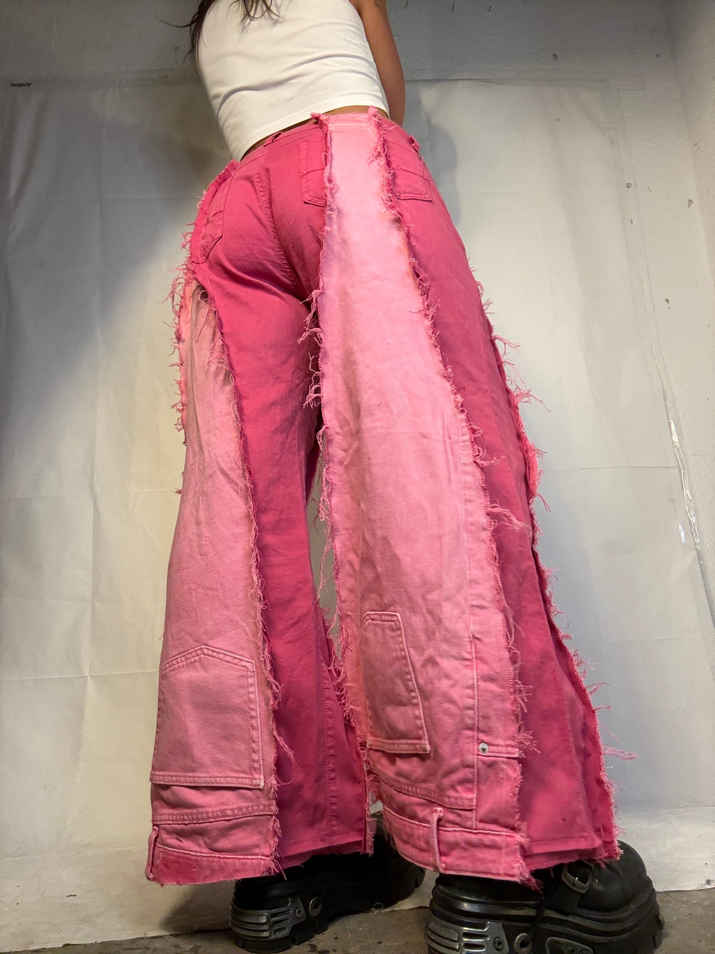 ALL PINK FLARED SPG PANTS