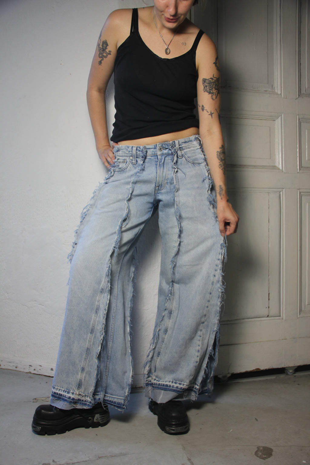 FLARED LIGHT DENIM CLASSIC SPG PANTS
