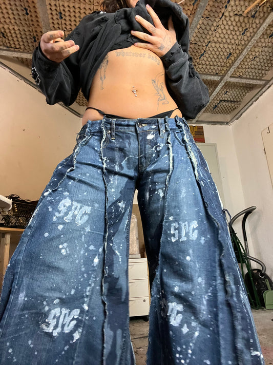 Baggy Dark Denim SPG Pants