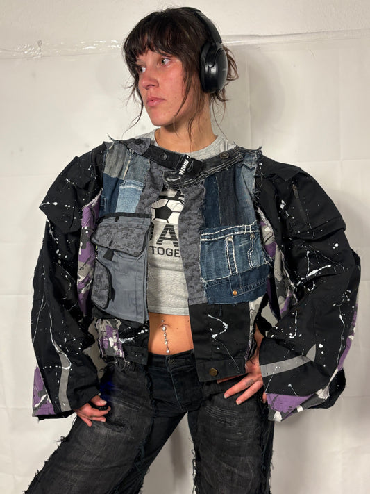 EXTRA OVERSIZE PATCHED SPG JACKET