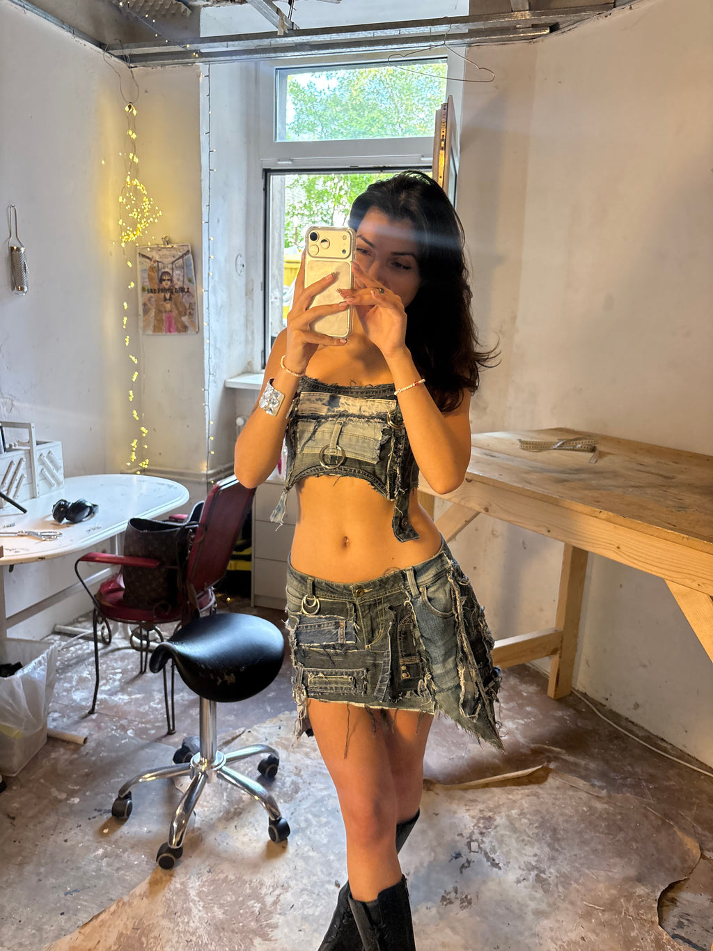 SPG DENIM MINI SKIRT