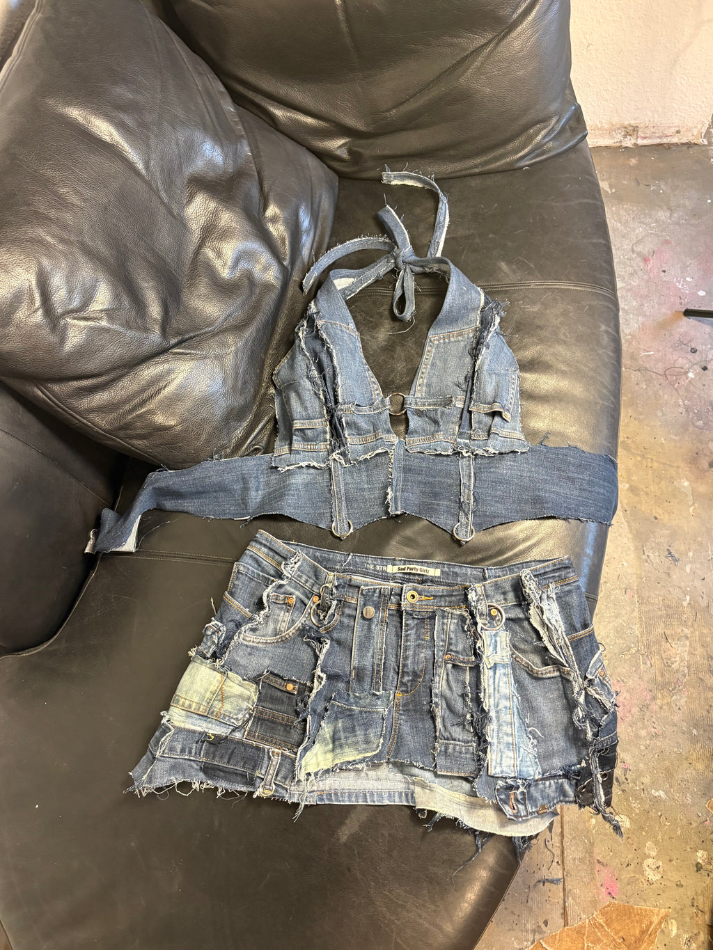 SPG DENIM TWO PIECES SET