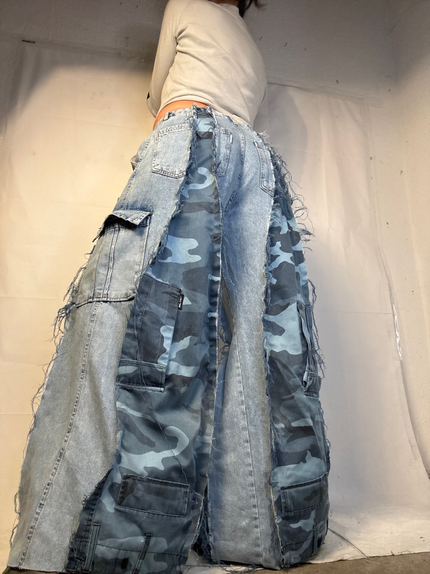 BAGGY BLUE CAMO /DENIM SPG PANTS