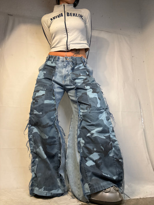 BAGGY BLUE CAMO /DENIM SPG PANTS