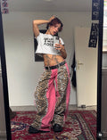 BAGGY PINK/LEO SPG PANTS