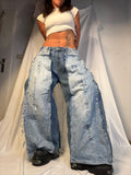EXTRA BAGGY DOUBLE DENIM SPG PANTS