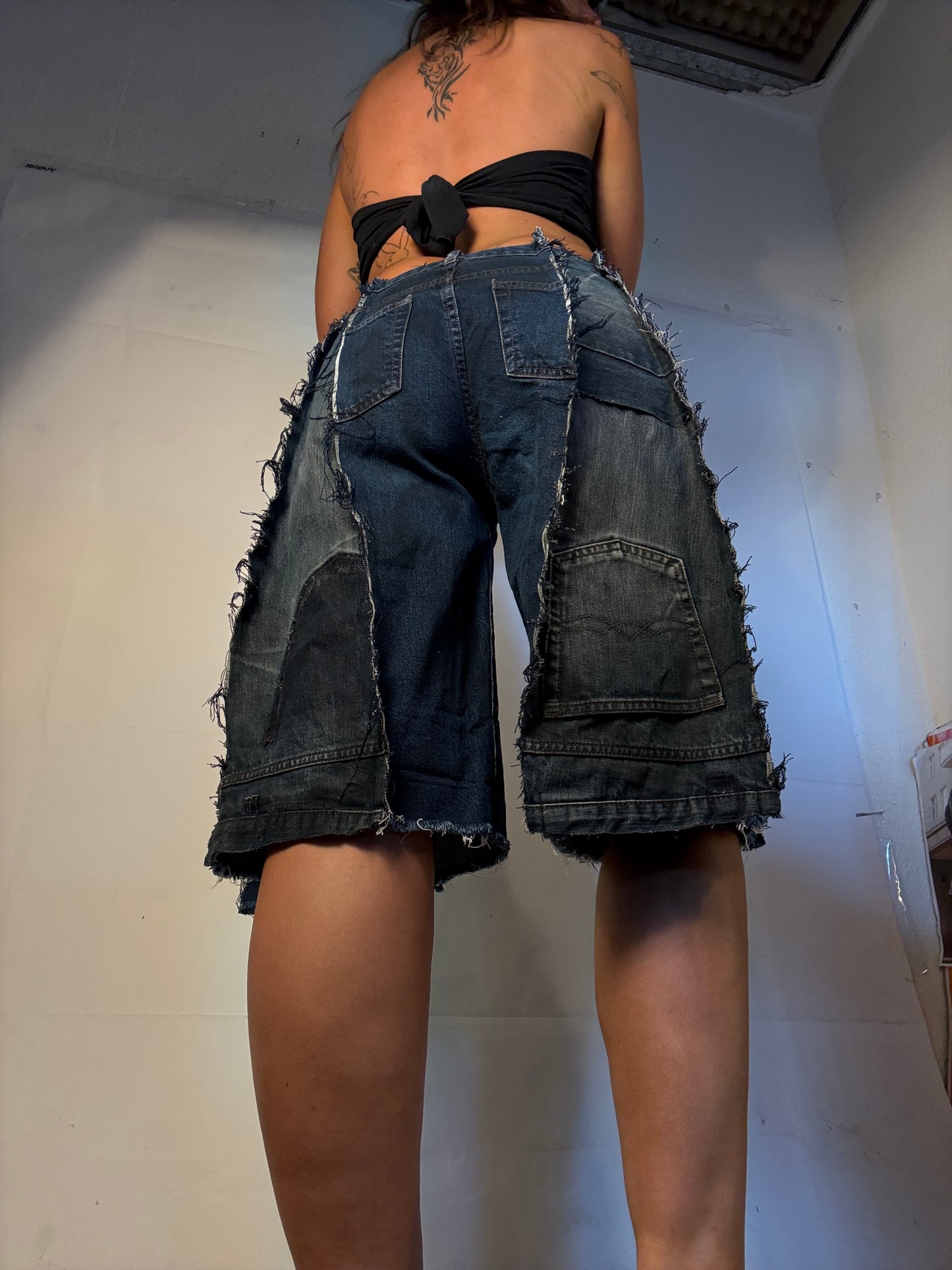 DARK DENIM SPG JORTS