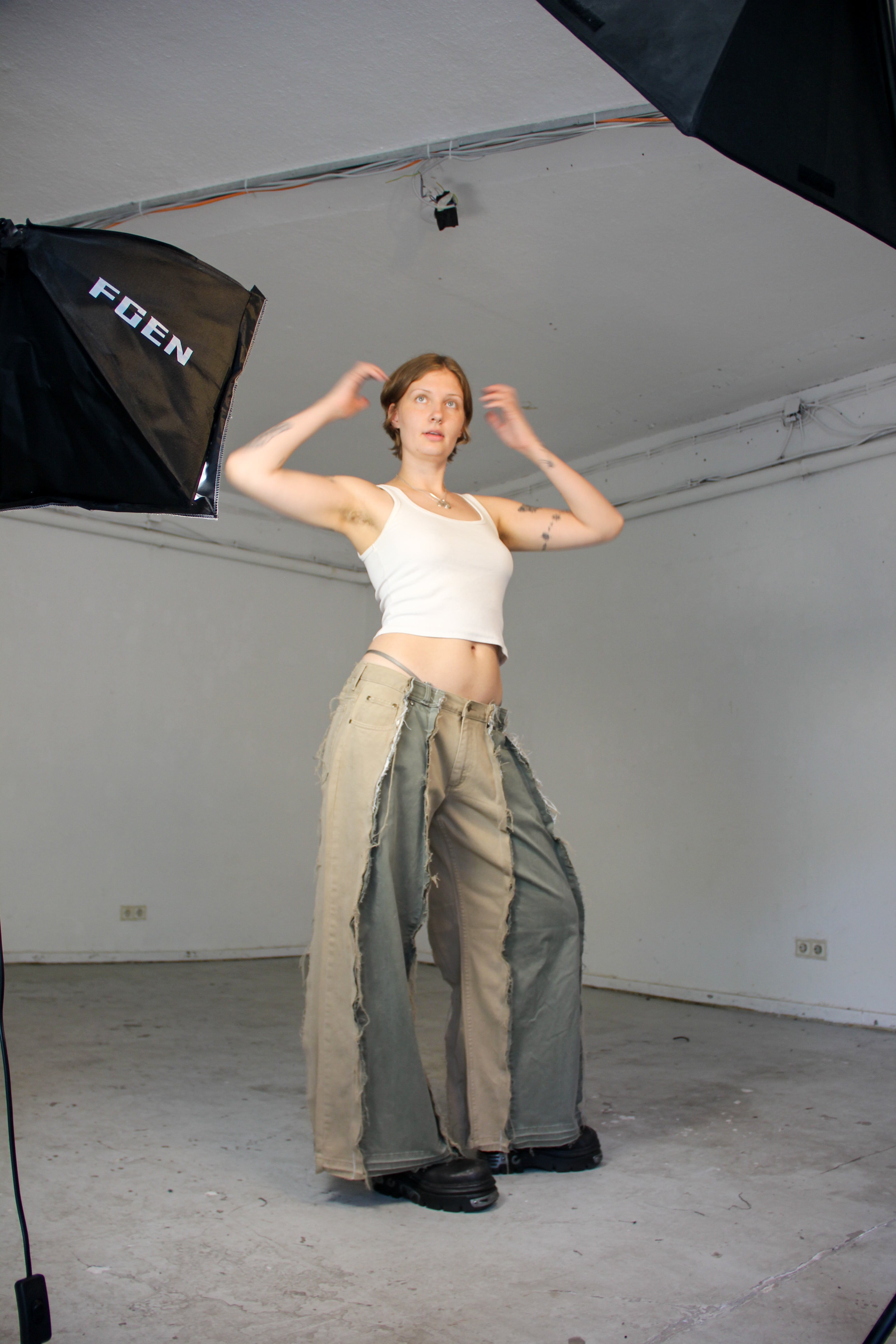 BAGGY SAND DENIM SPG PANTS