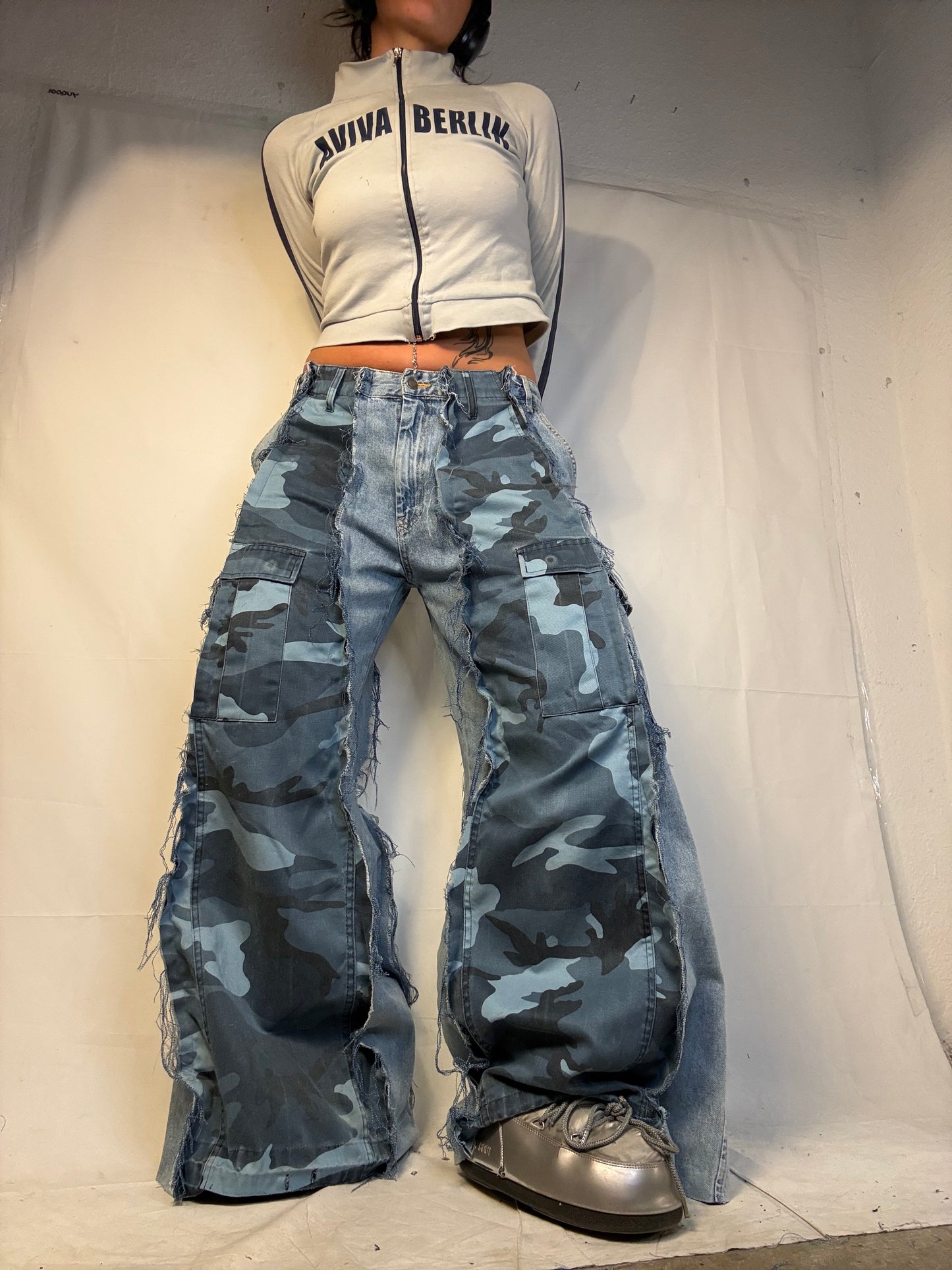 BAGGY BLUE CAMO /DENIM SPG PANTS