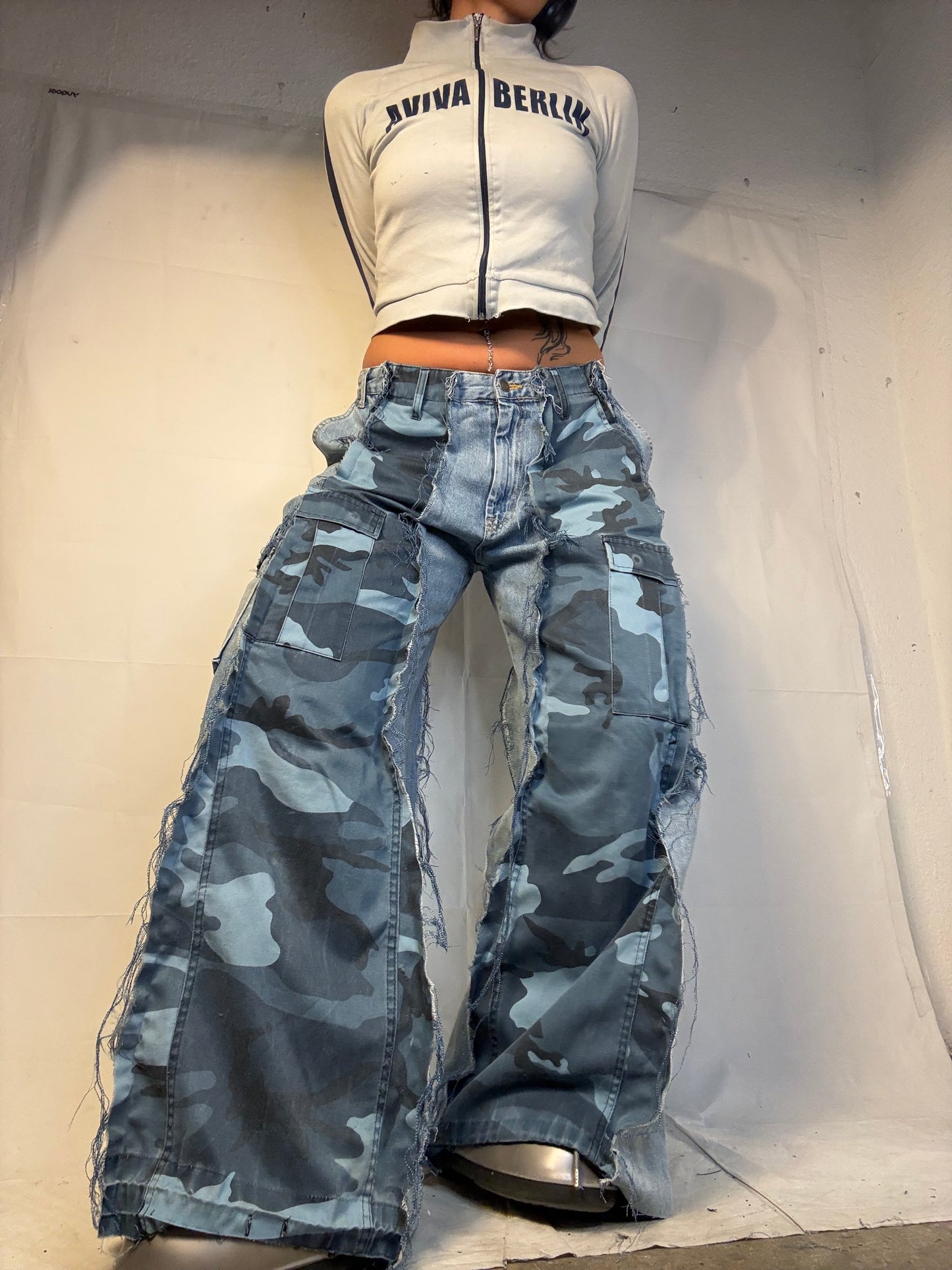 BAGGY BLUE CAMO /DENIM SPG PANTS