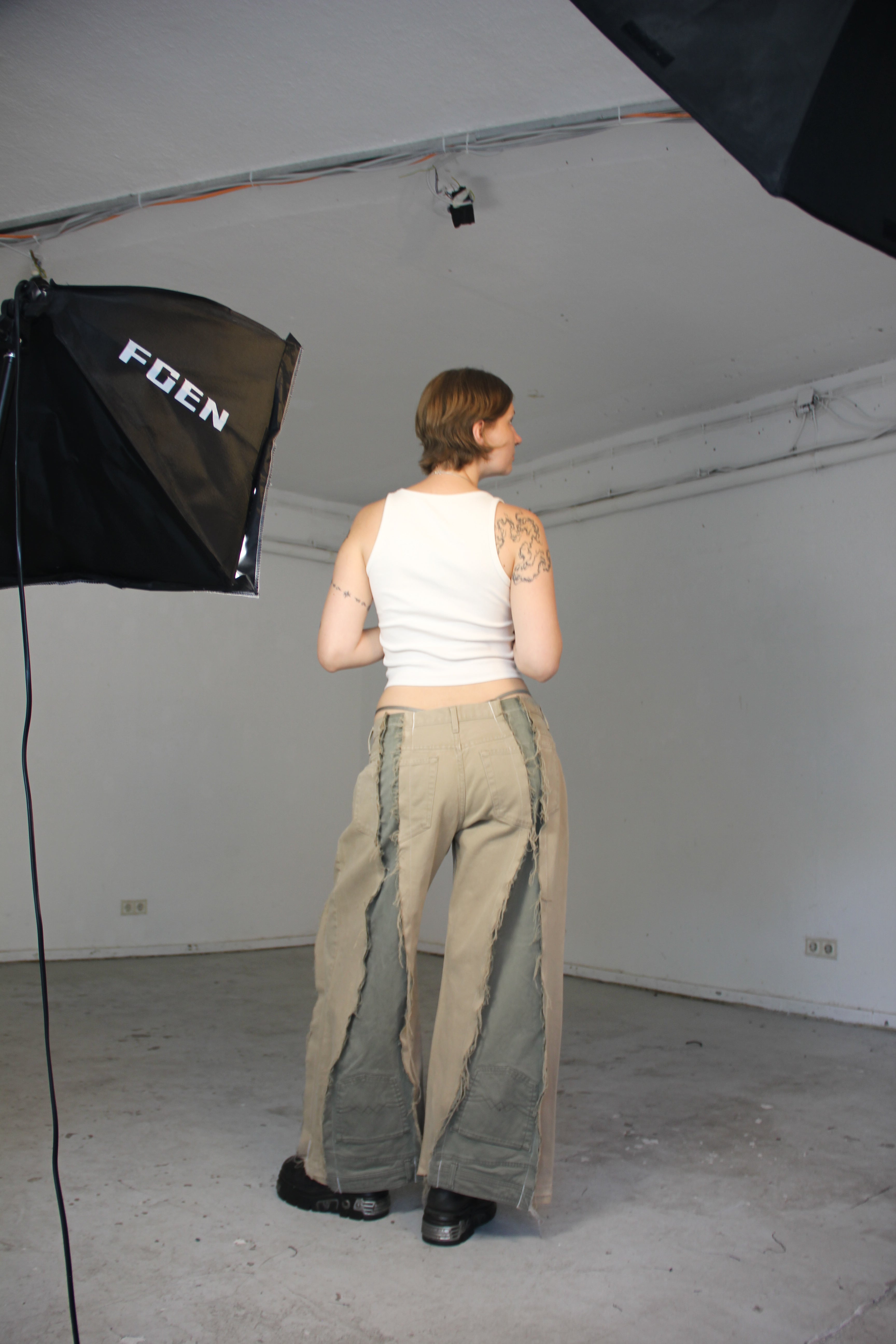 BAGGY SAND DENIM SPG PANTS