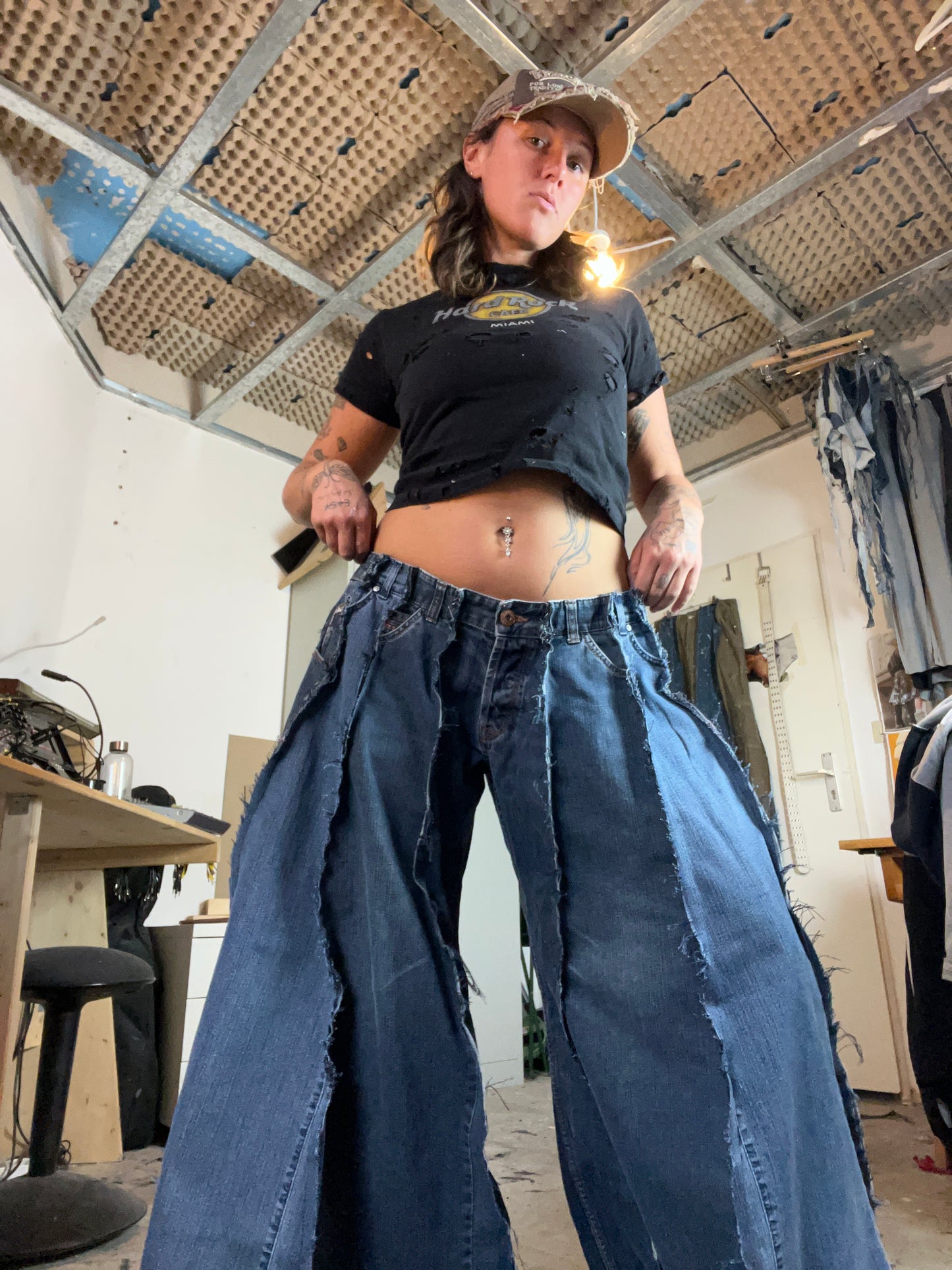 Extra Baggy Dark Denim SPG Pants