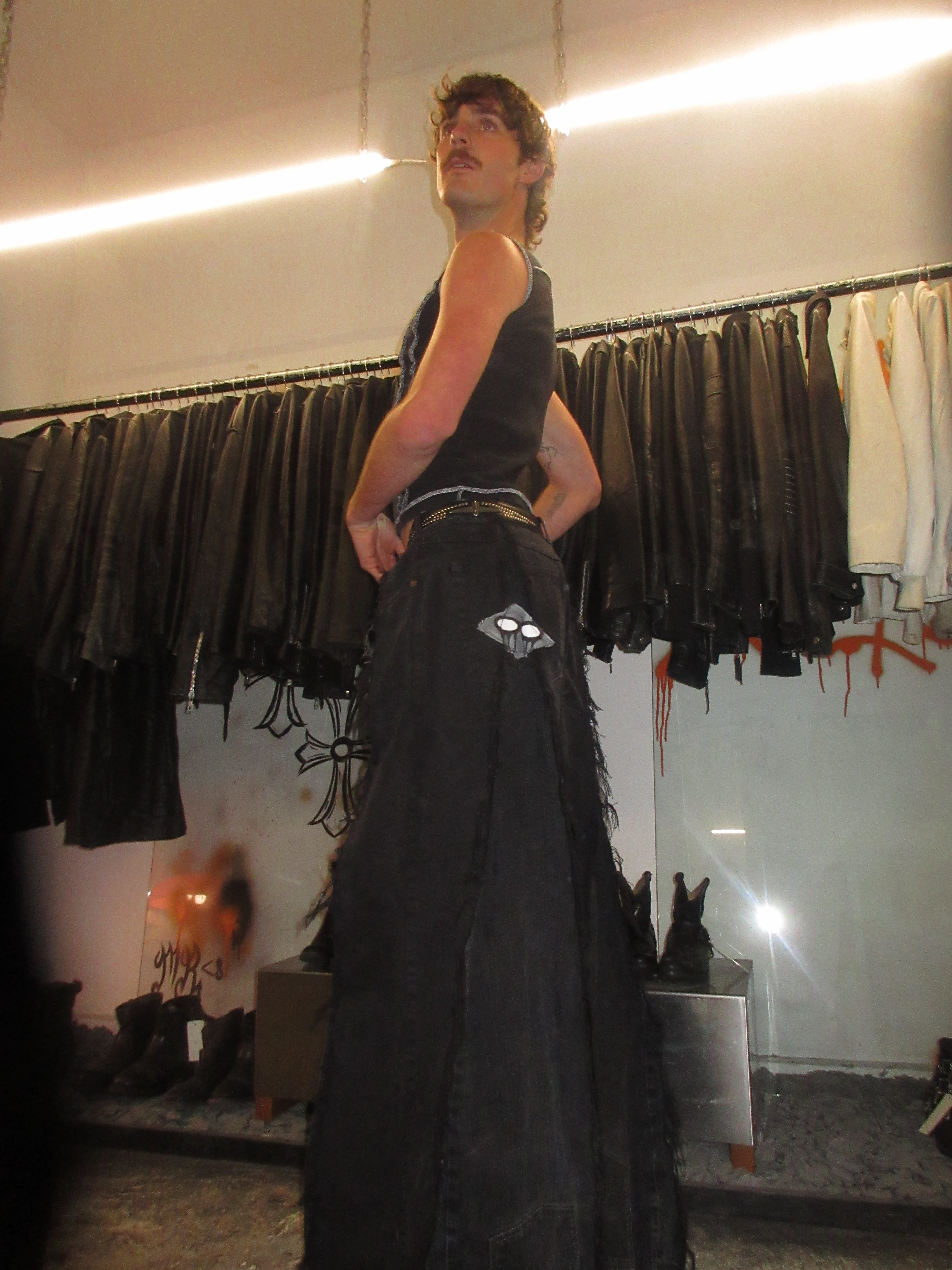 ALL BLACK BAGGY SPG PANTS