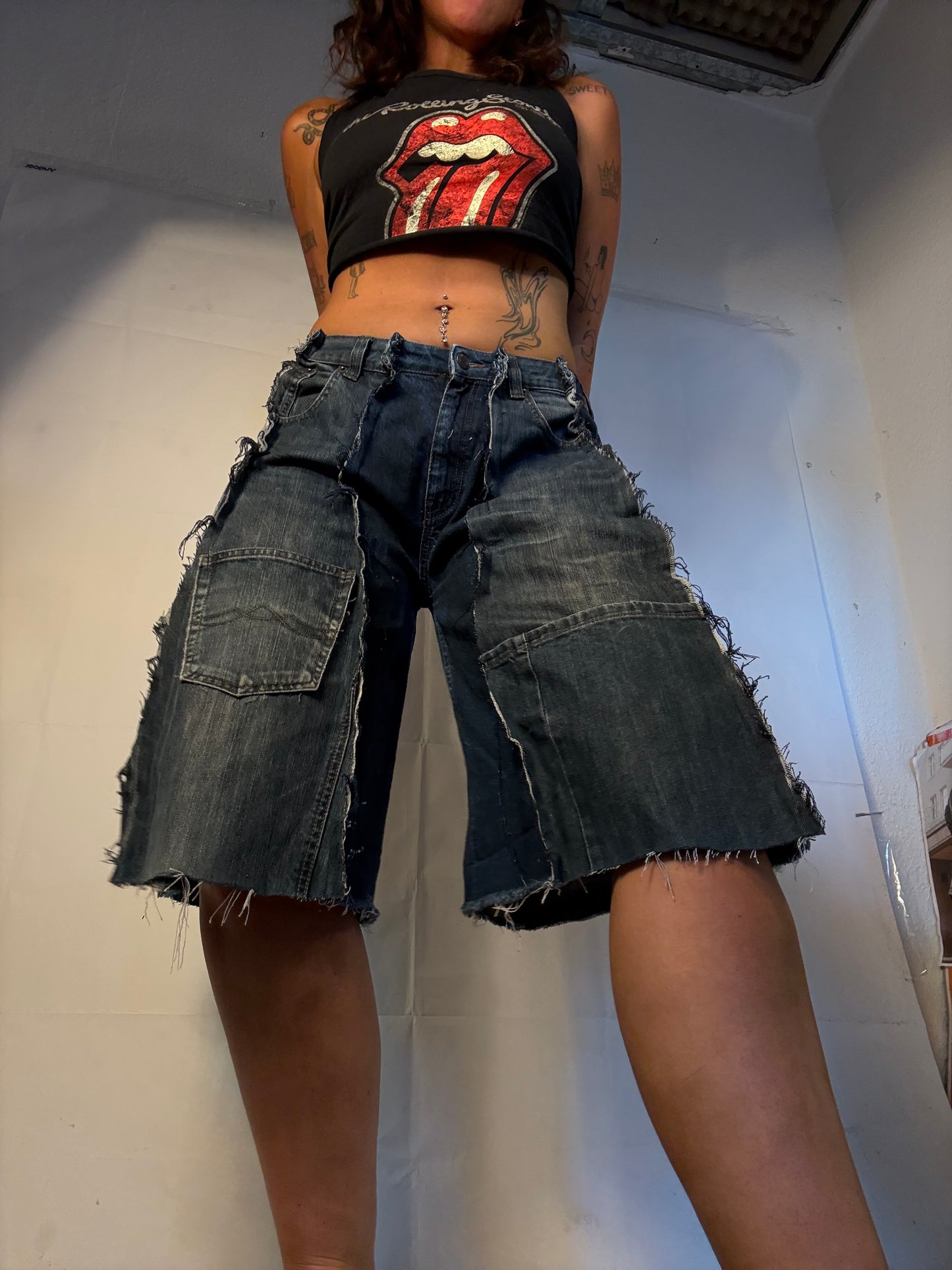 DARK DENIM SPG JORTS