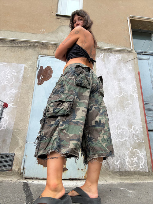 BAGGY DOUBLE CAMO SPG JORTS