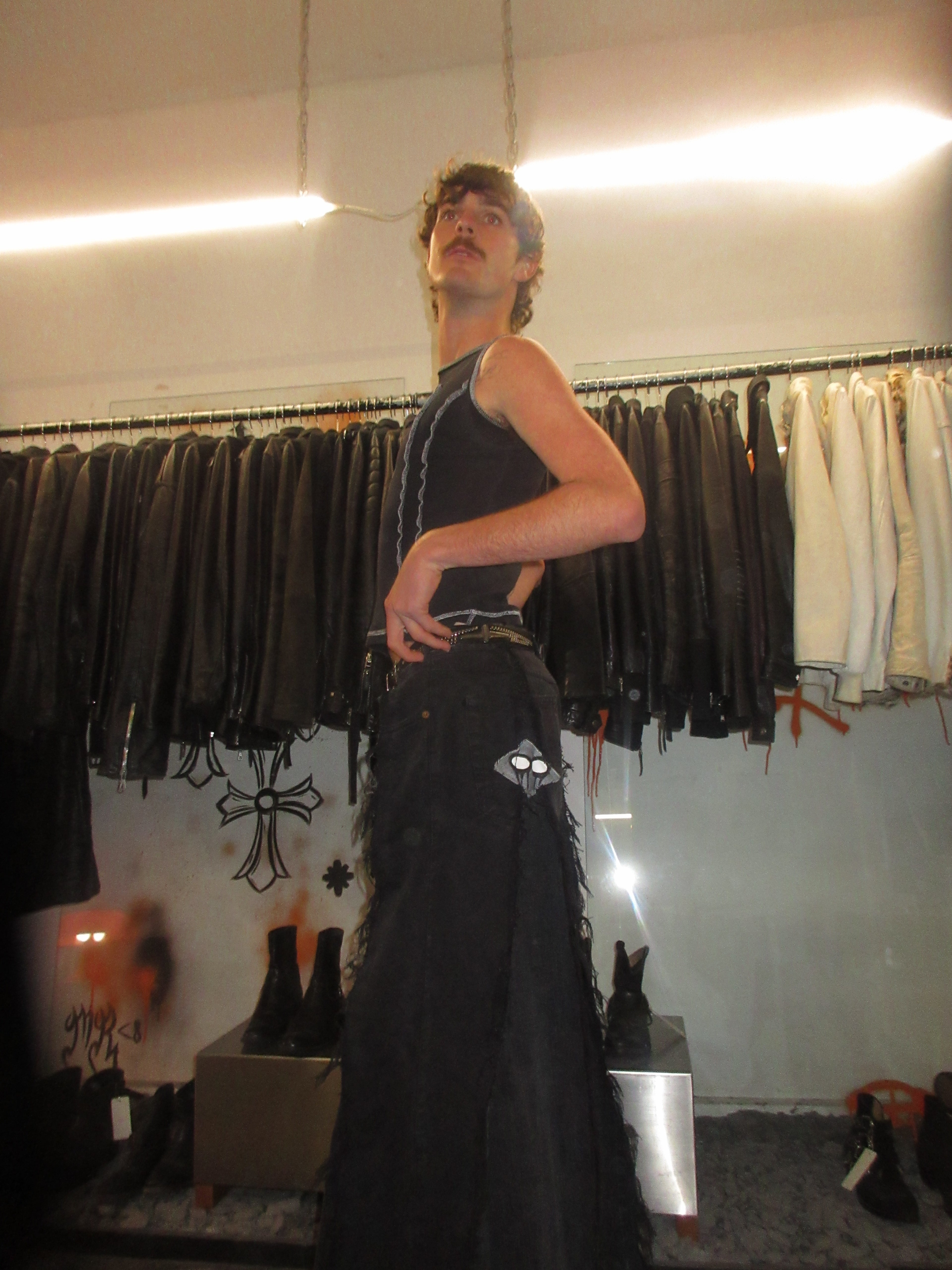 ALL BLACK BAGGY SPG PANTS