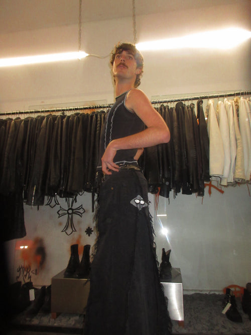 ALL BLACK BAGGY SPG PANTS