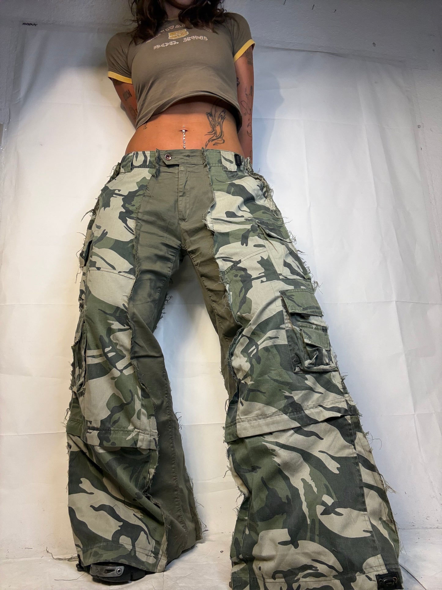 BAGGY CAMO/GREEN SPG PANTS