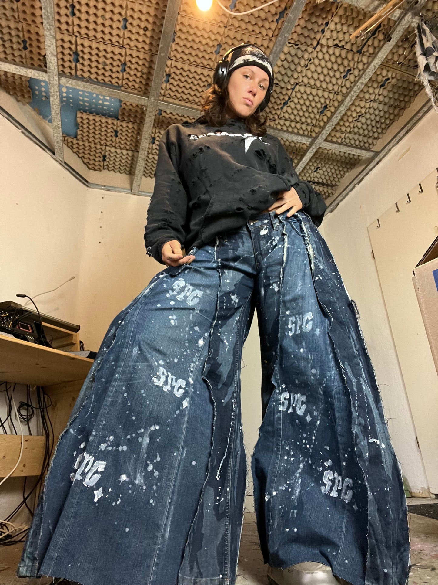 Baggy Dark Denim SPG Pants