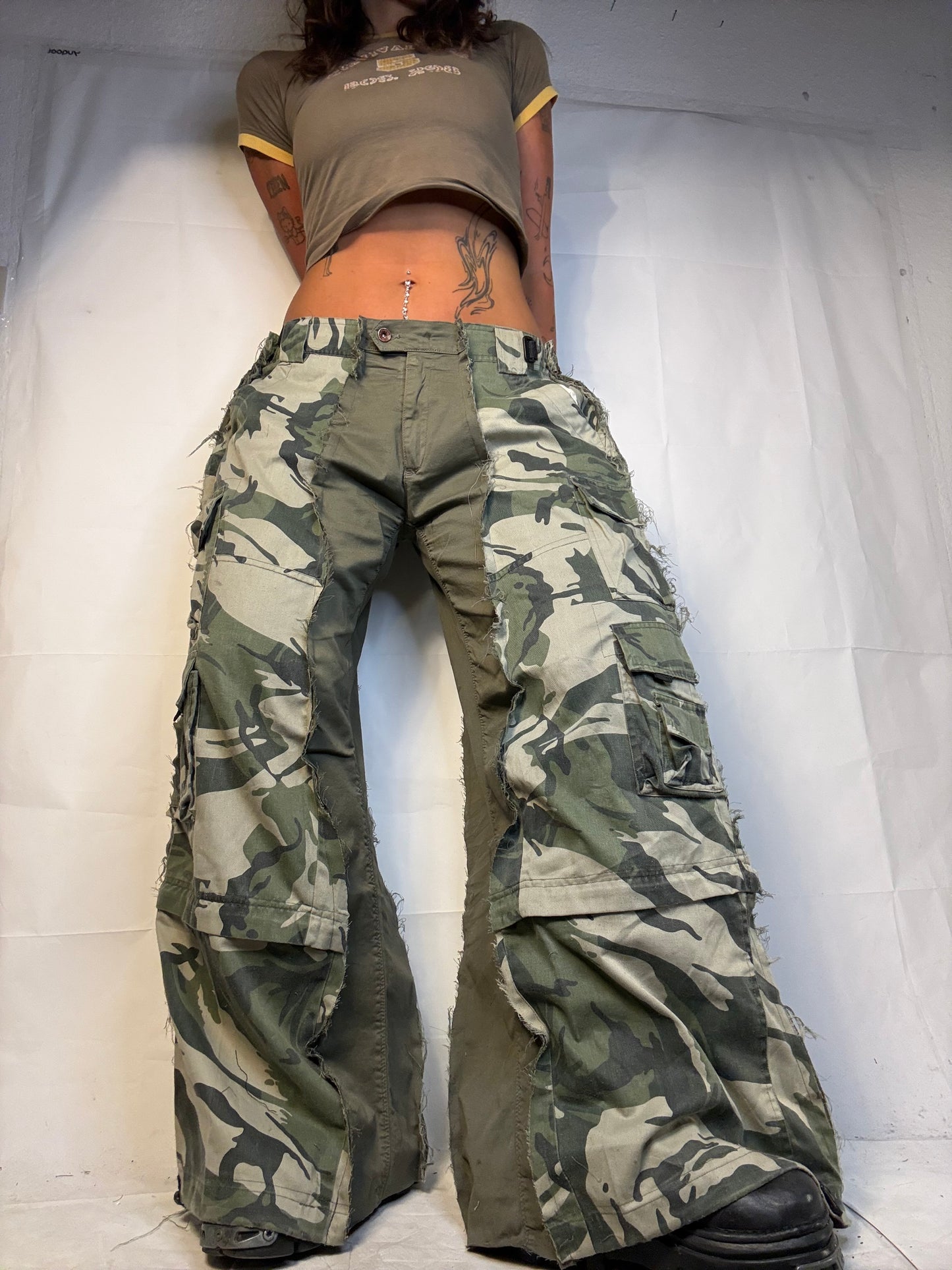 BAGGY CAMO/GREEN SPG PANTS