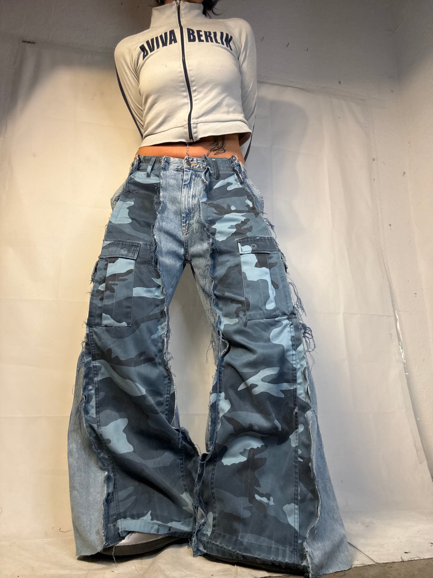 BAGGY BLUE CAMO /DENIM SPG PANTS