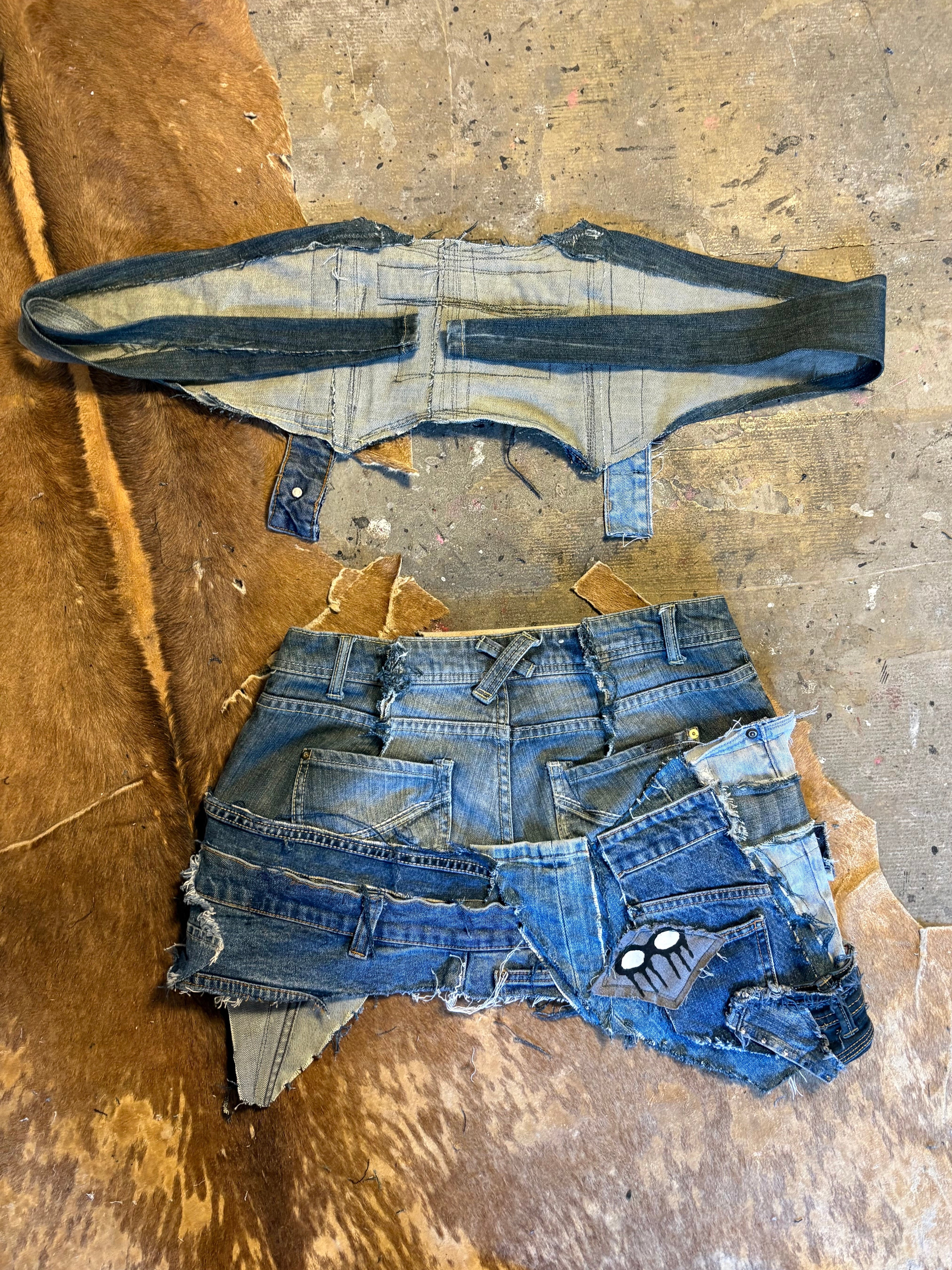 SPG DENIM TWO PIECES SET