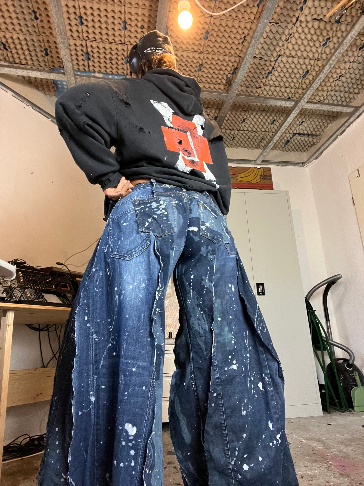 Baggy Dark Denim SPG Pants