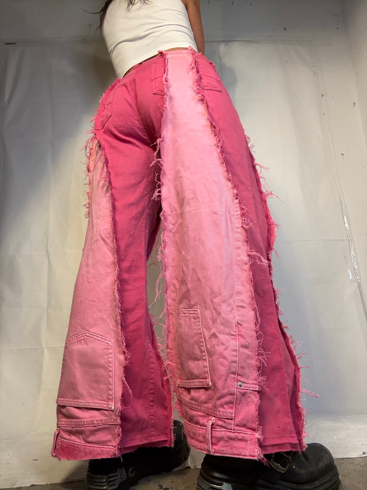 ALL PINK FLARED SPG PANTS