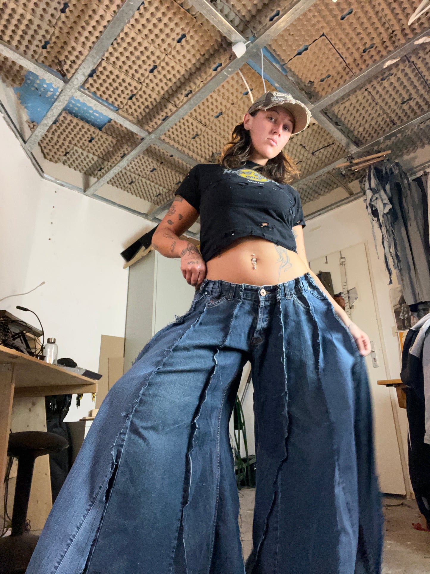 Extra Baggy Dark Denim SPG Pants