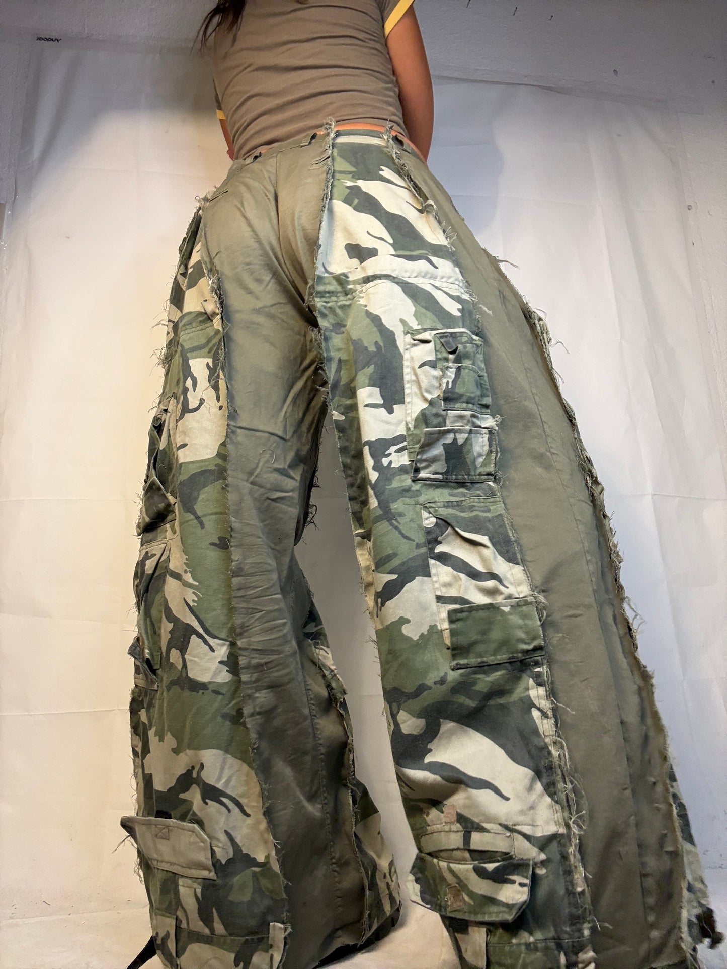 BAGGY CAMO/GREEN SPG PANTS