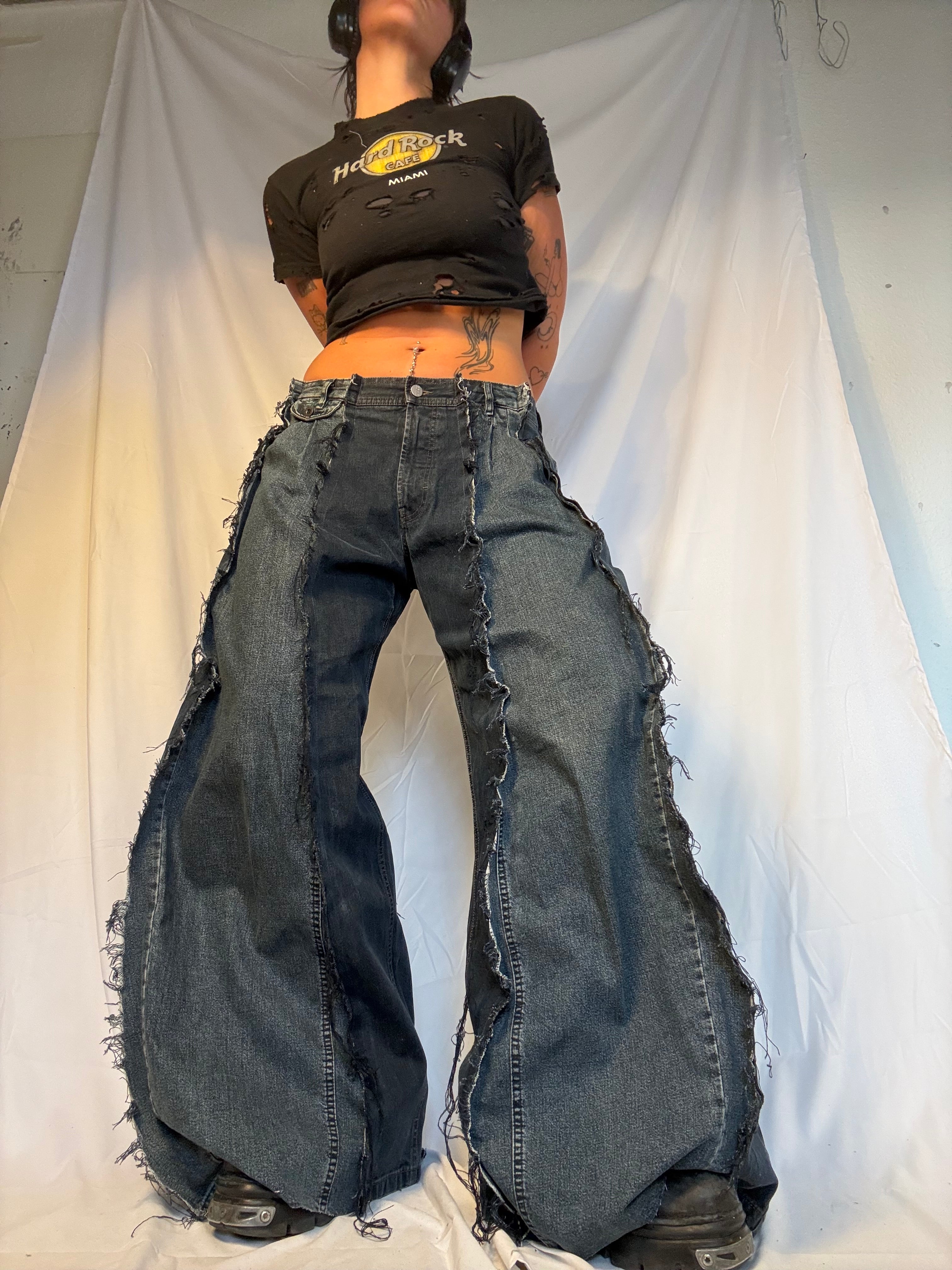 EXTRA BAGGY DARK DENIM SPG PANTS