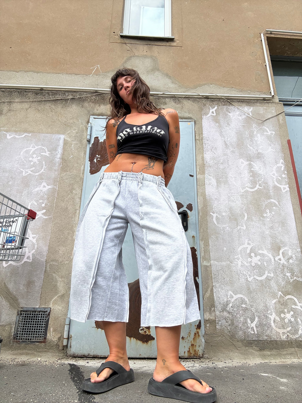 BAGGY GREY SPG SWEATPANT-JORTS
