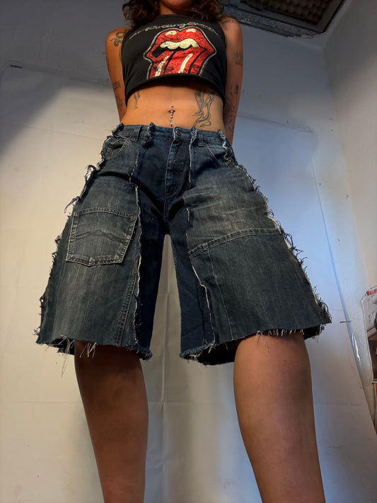 DARK DENIM SPG JORTS