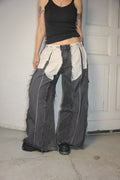 LIMITED EDITION BAGGY DARK GREY INSIDE-OUT CARGO SPG PANTS