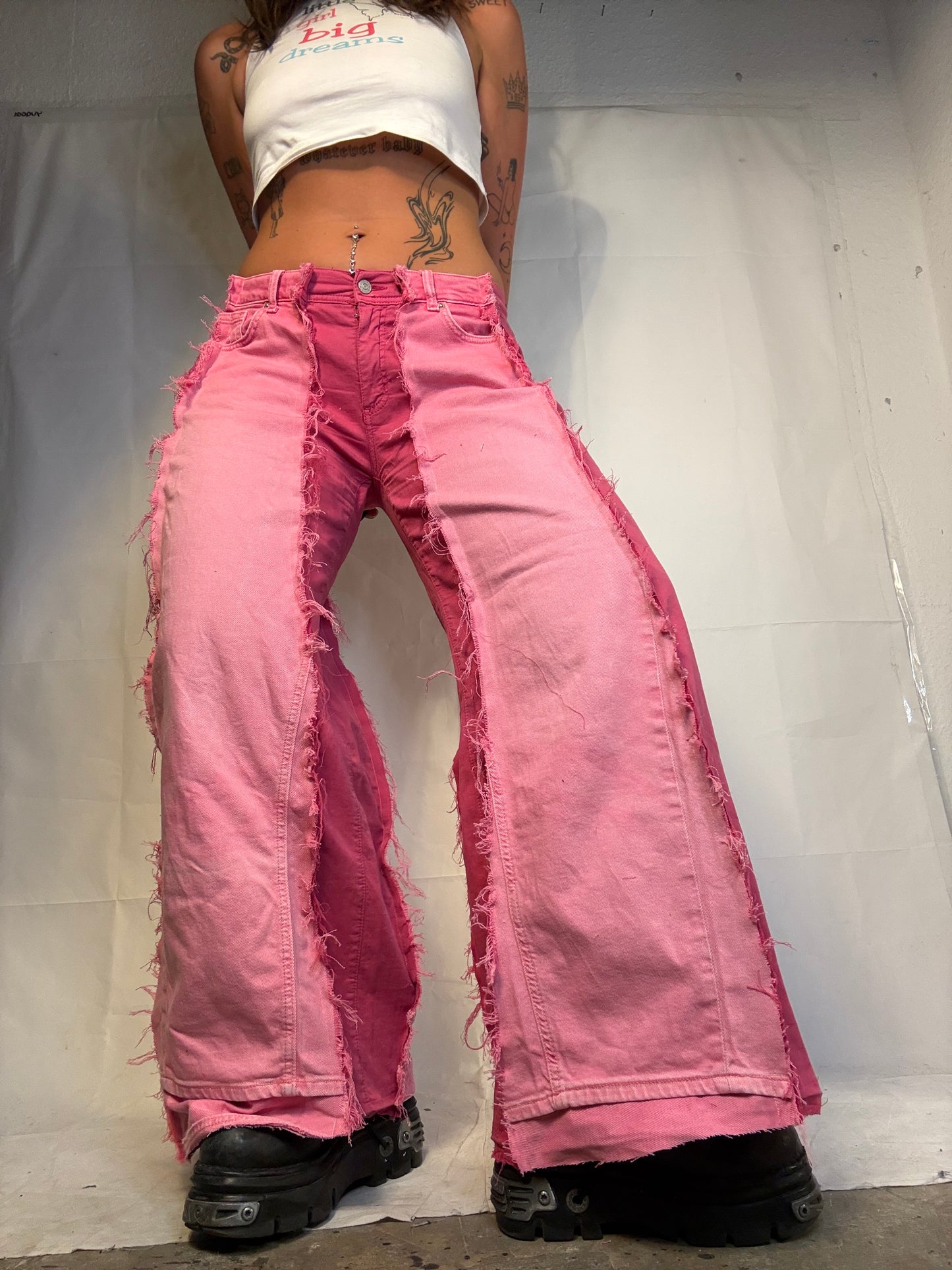 ALL PINK FLARED SPG PANTS