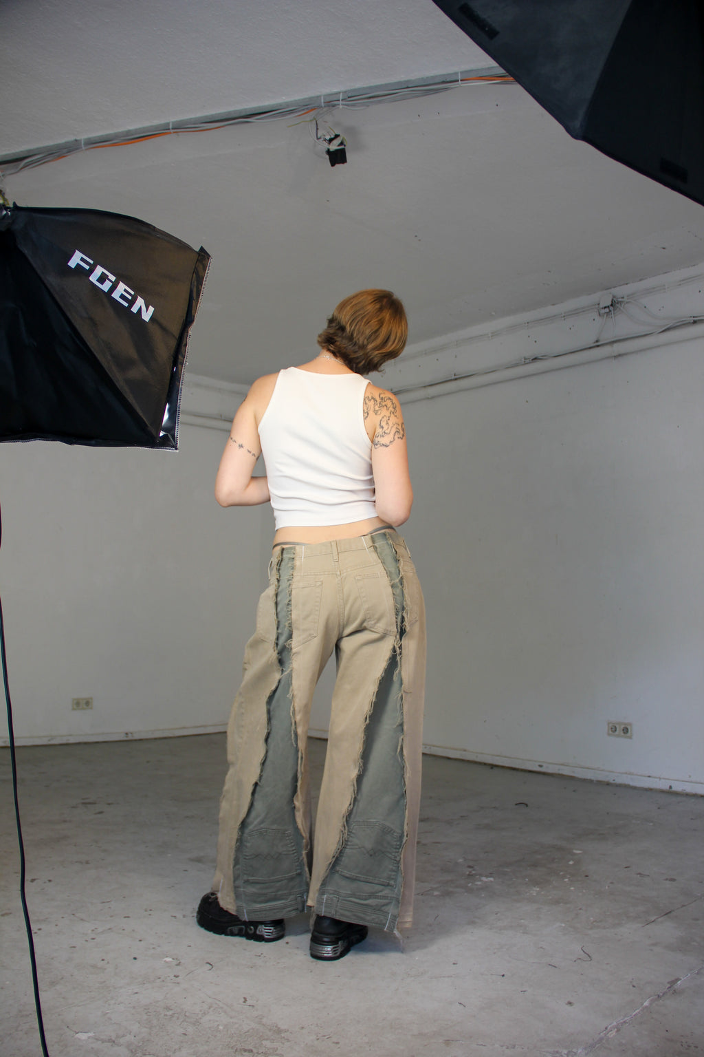 BAGGY SAND DENIM SPG PANTS