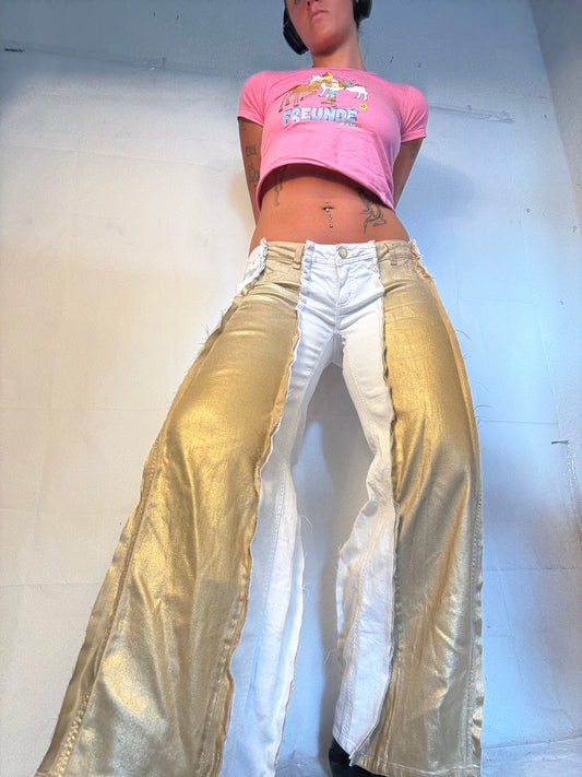 LOWWAIST LIMITED EDITION WHITE/GOLD SPG PANTS