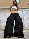 EXTREME BAGGY ALL BLACK SPG CARGO PANTS