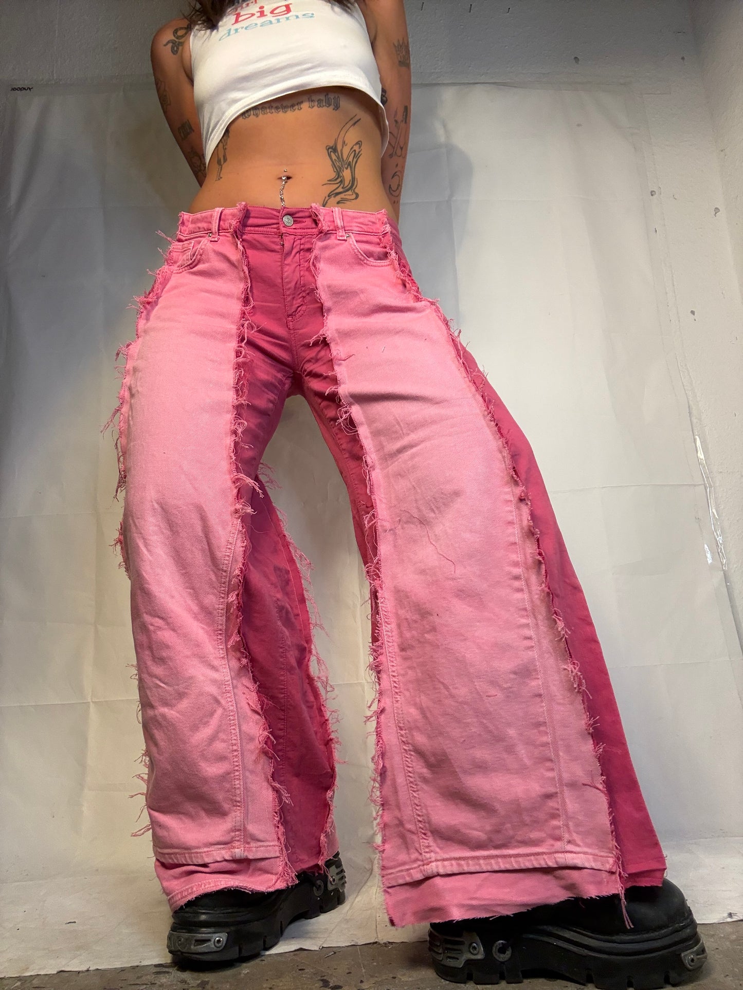 ALL PINK FLARED SPG PANTS